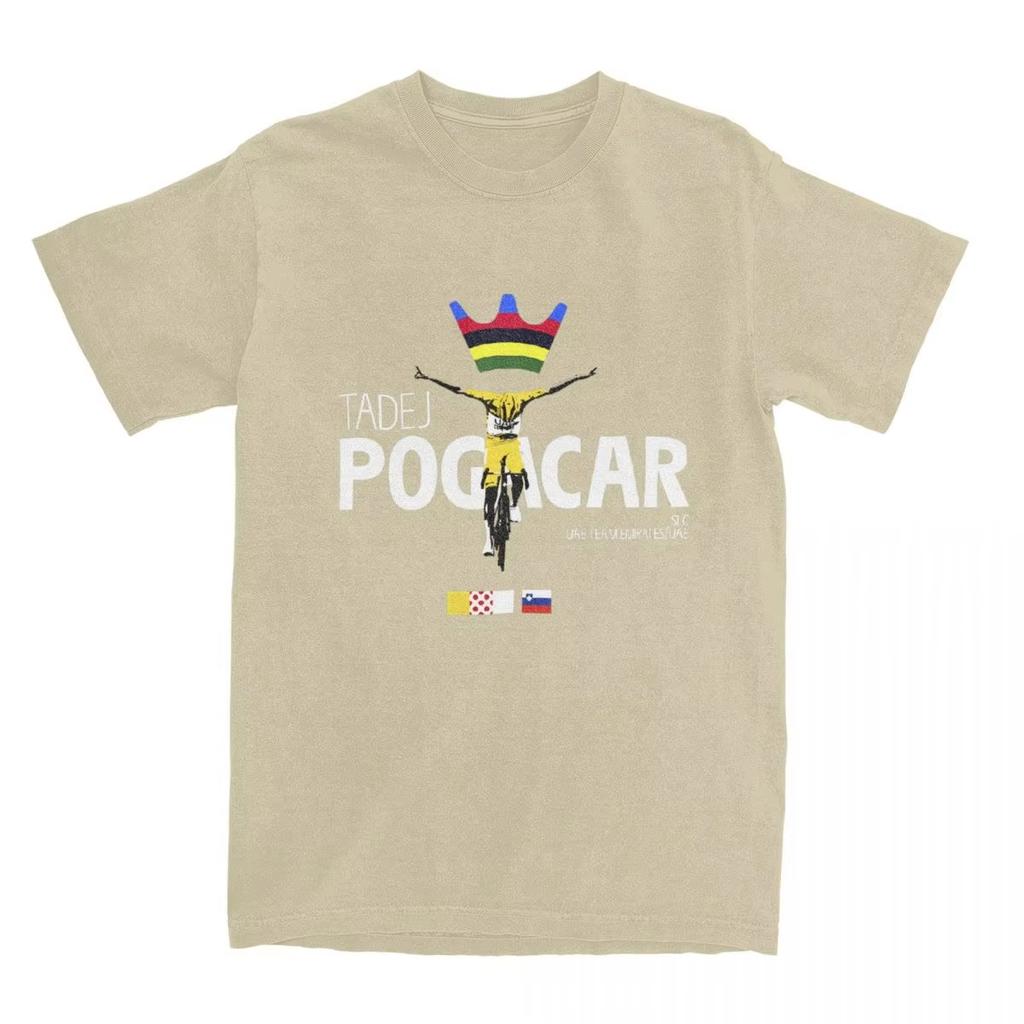 2026 Unisexs Tadej Pogacar Cycling Team Tshirt Cotton Clothing Summer Tour De France Shorts Oring Tshirt