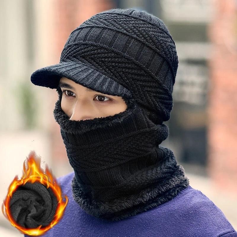 

Зимняя модная шерстяная шапка теплая вязаная шапка для мужчин и женщин защита от холода