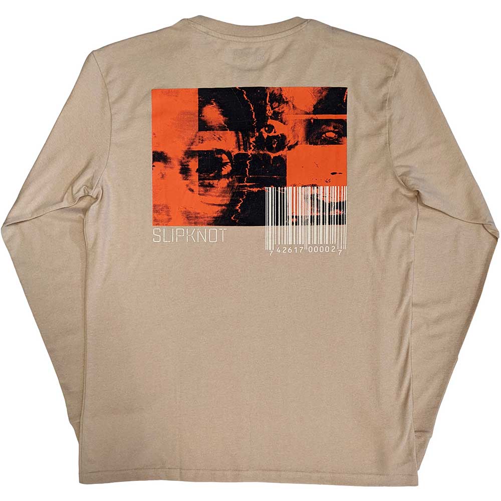 Slipknot Unisex Adult The End, So Far Barcode Logo Long-Sleeved T-Shirt