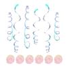 Festival & Birthday Swirl Ceiling Decorations: Hanging PVC Ornament for Windows, Corridors, and More.