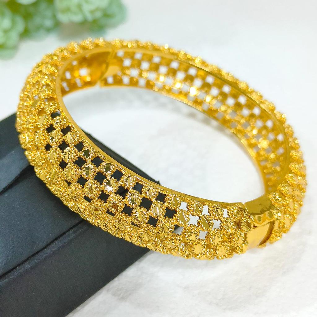 Pulsera nupcial de aleación bañada en oro - Estilo de lujo de Dubái