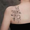 Flower Moon Dream Catcher Tattoo Sticker, Waterproof And Long-Lasting, Fresh Tattoo On Girls' Shoulders And Backs