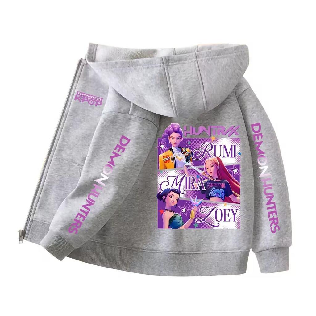 Children's Trendy Demon Hunter Hoodie – Loose Fit Sweatshirt