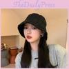 Style Korean Timeless Sun Protection Bucket Hat For Women With Wide Brim Design Vintage