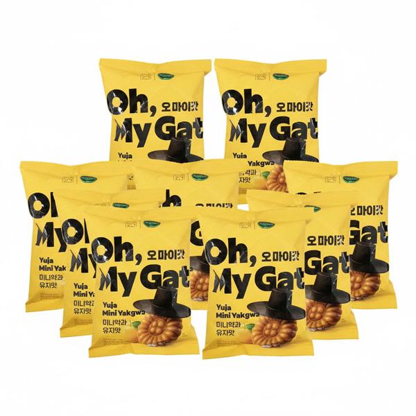 Bibigo x Dosigotgan Oh My God Mini Yakgwa Honey Cookie Citron Flavor 90g x 10 Packs