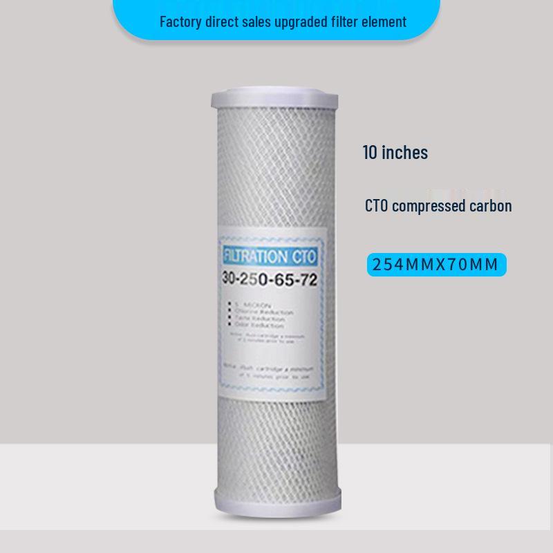 10-Inch 5-Stage Water Purifier: PP Cotton, Granular Carbon, Sintered Carbon, RO Membrane, Coconut Shell Post-Carbon Filters