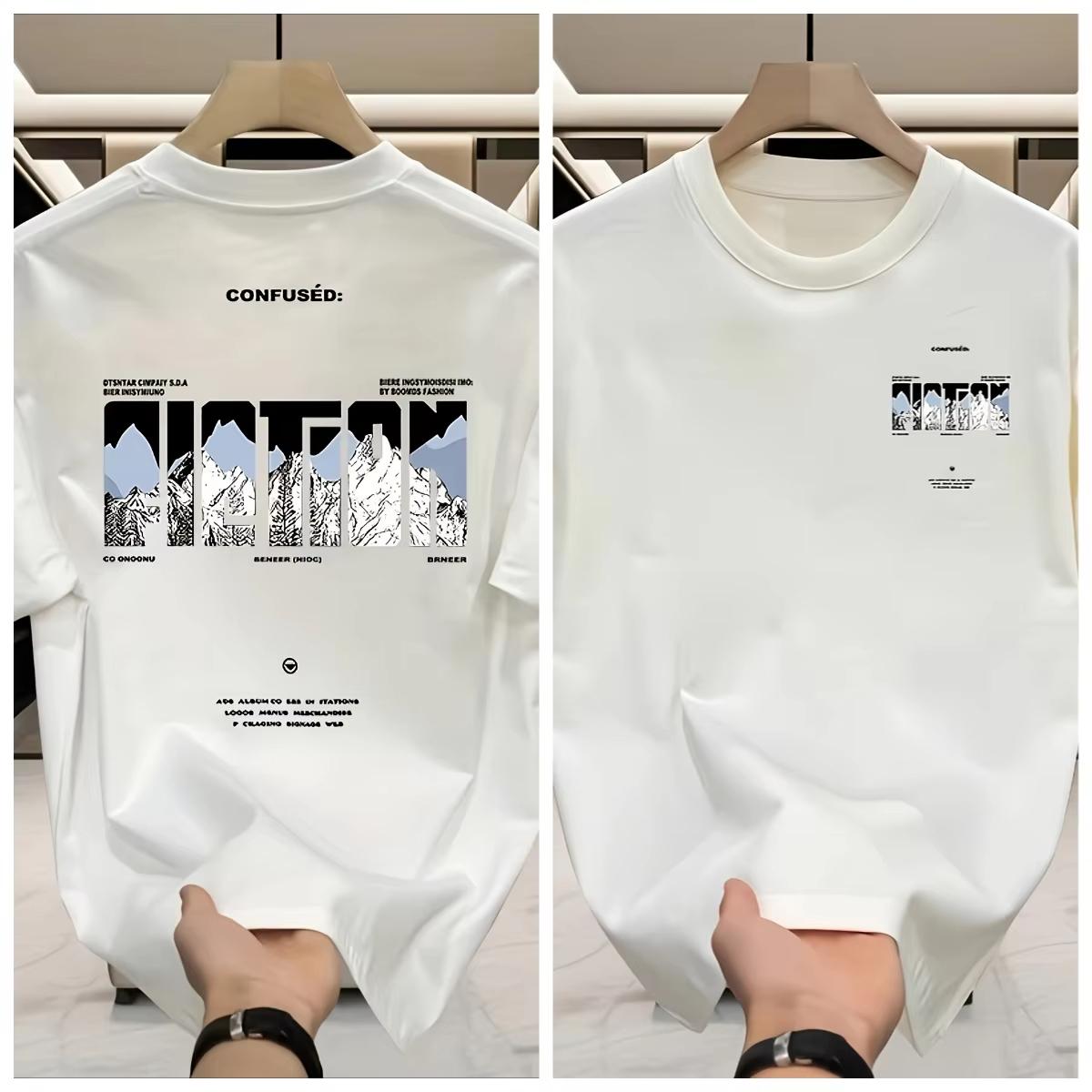 

2026 Summer New Style American Streetwear Loose Unisex Tshirt Pure Cotton Soft and Breathable Material Suitable for Daily Wear 2XL