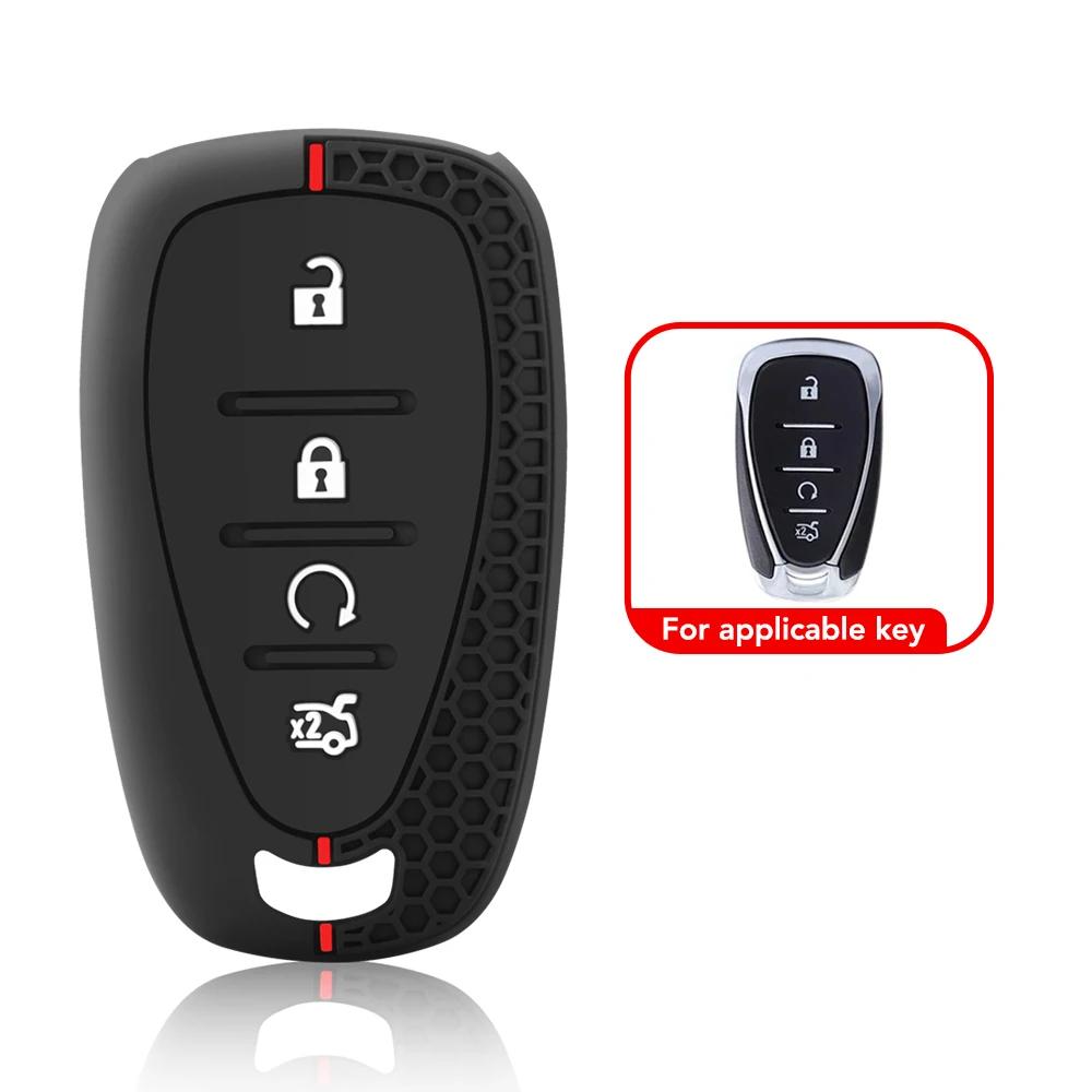 Silicone Car Key Case For Chevrolet Cruze Malibu Spark Sonic Impala Equinox Volt Trax Traverse Camaro Remote Fob Shell Cover