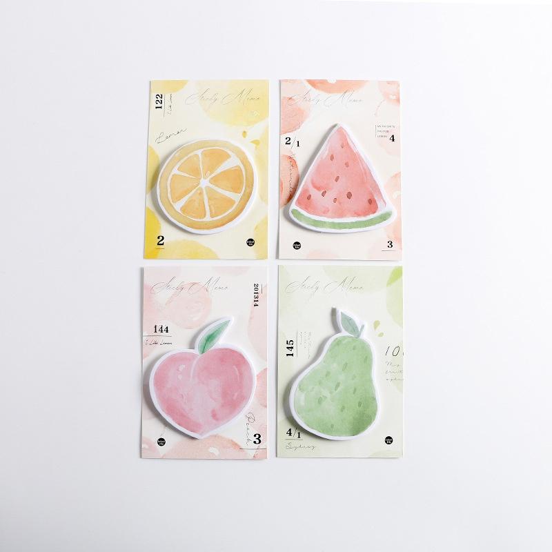 30 Sheets/Pad Fruits Basket Sticker Bookmark Memo Pad Sticky Note Bookmark School Office Supply