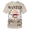 Fashion Kid Anime Jednodílné tričko Luffy Chlapecké oblečení Dětské Chlapecké tričko Dětské tričko Léto Tričko s krátkým rukávem Trička