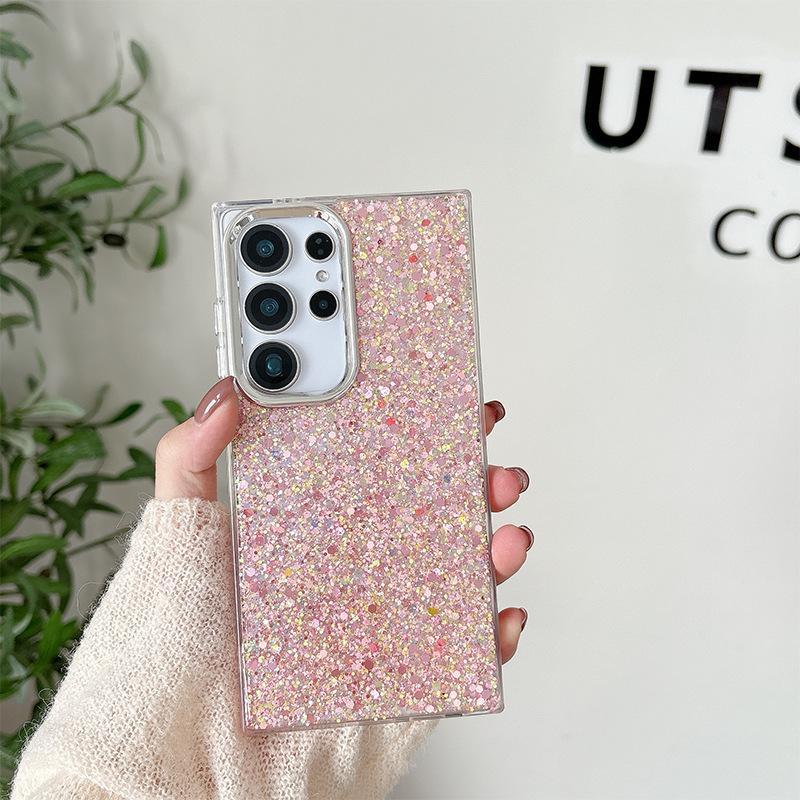 Epoxy Glitter Sequined Mobile Phone Case Is Suitable For Samsung Galaxys25 Premium S24 Niche A07 Women'S Models