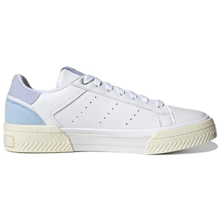 Adidas Originals Court Tourino Comfortable Non-Slip Durable Low-Top Skate Shoes Women Sneakers White Blue GZ0835