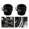 4Pcs AN10 Car Hose Finisher Clamp Hose End Cover Fitting Adapter Connector Black