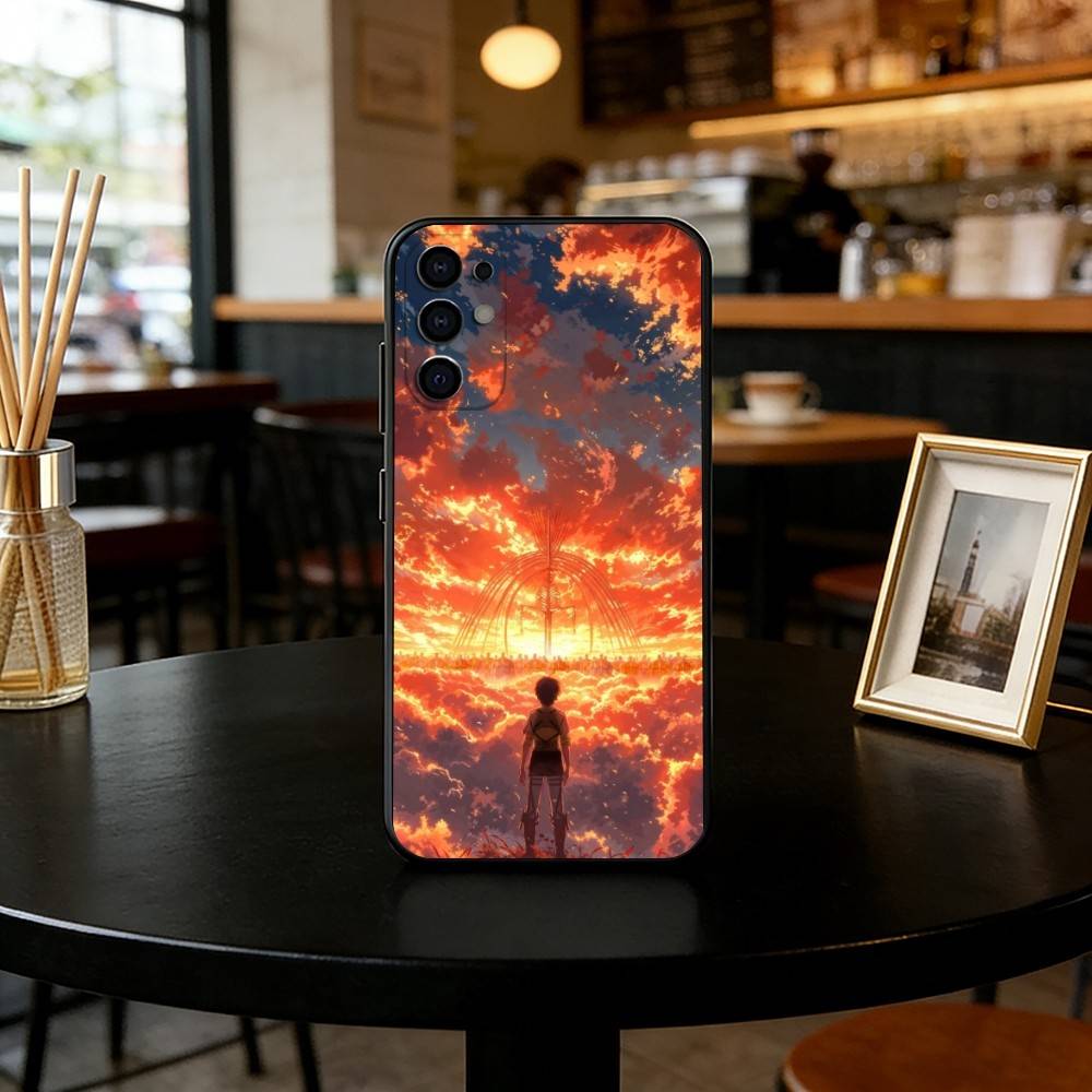 Anime Attack on Titan Phone Case For Samsung S25,S24,S21,S22,S23,S30,Ultra,S20,Plus,Fe,Lite,Note,10,Black Cover