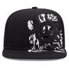 2025 New Fashion Lion Embroidered Flat Brimmed Hat Men's Casual Hip Hop Hat Women's Outdoor Sports Decorative Hat Sunshade Hat