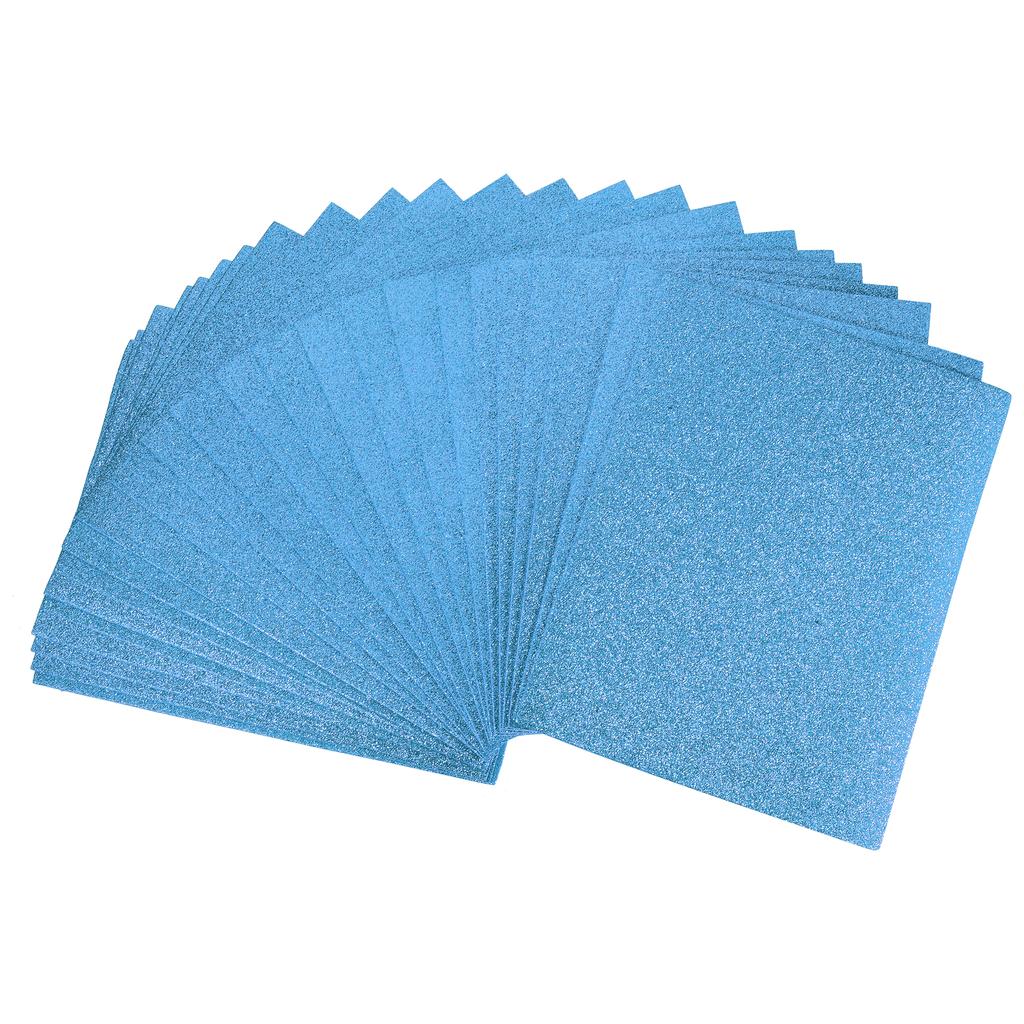 24pcs Glitter EVA Foam Sheets Paper Sheet Sponge Soft Touch Arts Crafts for Crafts DIY Projects 11 x 8 Inch 2mm Thick
