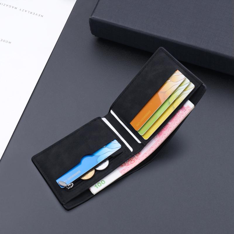 Men's Short Leather Wallet - In Stock