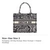 Dior Small DIOR Book Tote Bag Toile De Jouy Reverse Embroidery M1265ZRGO-M928