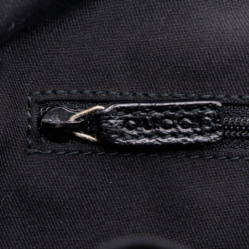 GUCCI Abbey Handbag 130739 Tote Bag black GG canvas Women Used