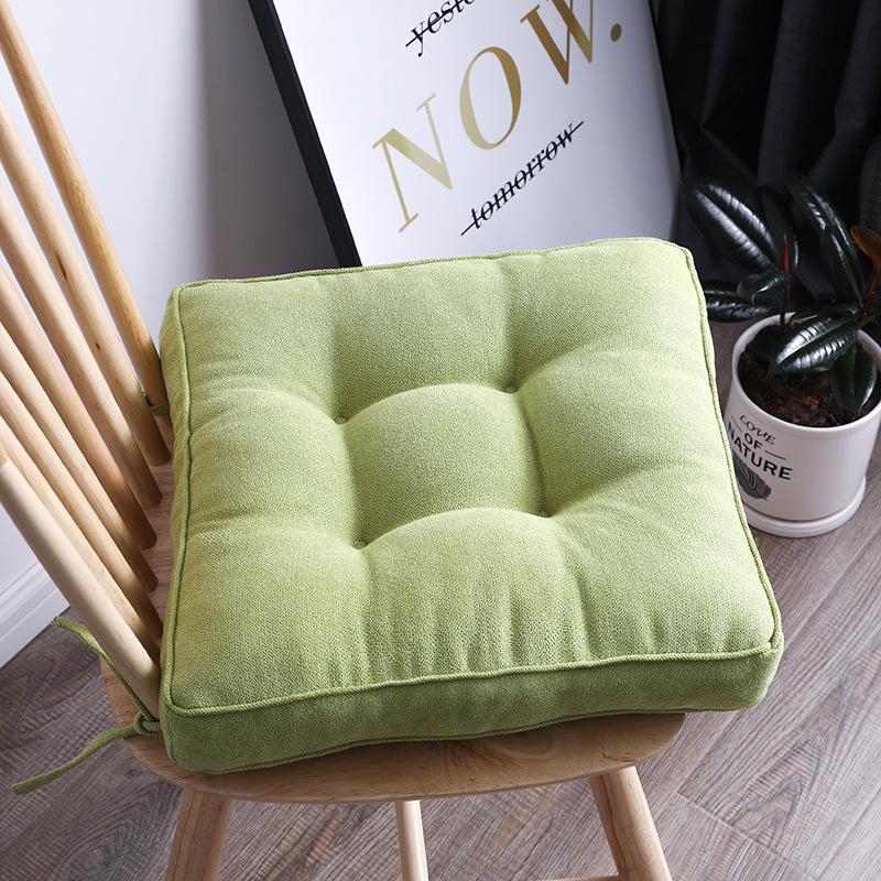 Solid Color Thickening Seat Cushion Office Back Cushion Dual Purpose Domestic Dining Chair/sofa Cushion Floor Soft Mat Square