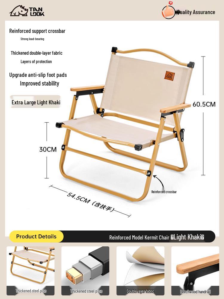Portable Outdoor Folding Chair for Camping, Fishing, and Picnics