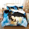 Anime T-Toothless Boy Duvet Cover Set, Polyester Bedding Set For Home 2-Piece Set 1 Quilt Cover with Pillowcase for Boy Gifts