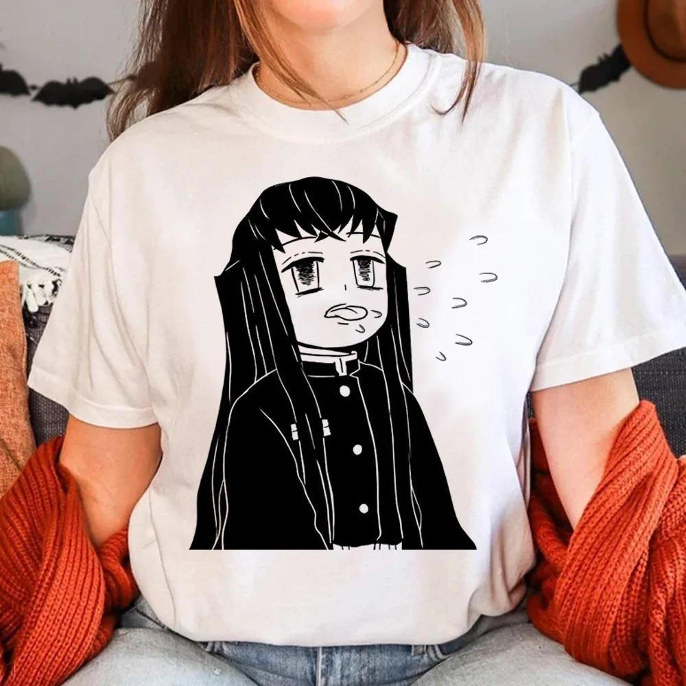 Muichiro Tokito T-Shirt Women's Harajuku Summer Casual Cute Manga T-Shirt Women's Manga Japanese Anime Clothing Y2K Top
