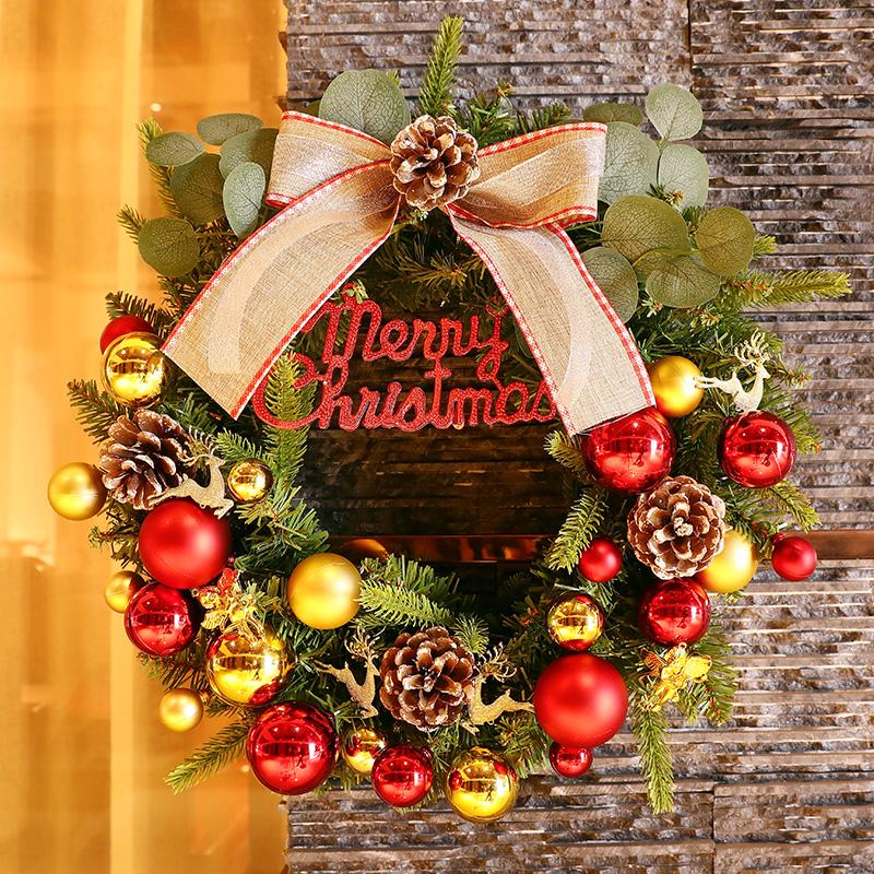 Creative Christmas Wreath - 40/60/80cm Festive Door Hanging Decoration & Gifts