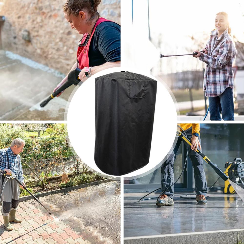 

Outdoor Pressure Washer Cover 420D Oxford Cloth Waterproof Power Washer Protection Cover High Pressure Washer Machine Covers чёрный