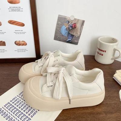Platform White Shoes Women's Autumn New Women's Shoes Niche Casual Board Shoes Versatile Student Single Shoes