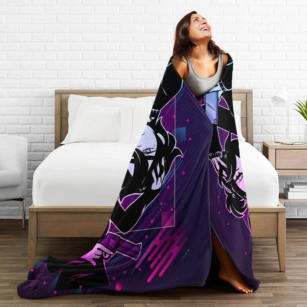 Ashley and Andrew Velvet Throw Blankets The Coffin of Andy and Leyley Modern Blanket for Bed Couch Super Warm Bedroom Quilt,