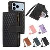 Crossbody Phone Case for iPhone 17 Pro Max Air 16E 16 Plus 15 Pro 14 13 Mini 12 11 Lanyard Auto Leather Card Holder Wallet Cover