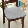 Modern Style Solid Color Cotton Linen Chair Cushion with Ties for Dining Chairs Kitchen Dining Chair Pad Cojines Decorativos