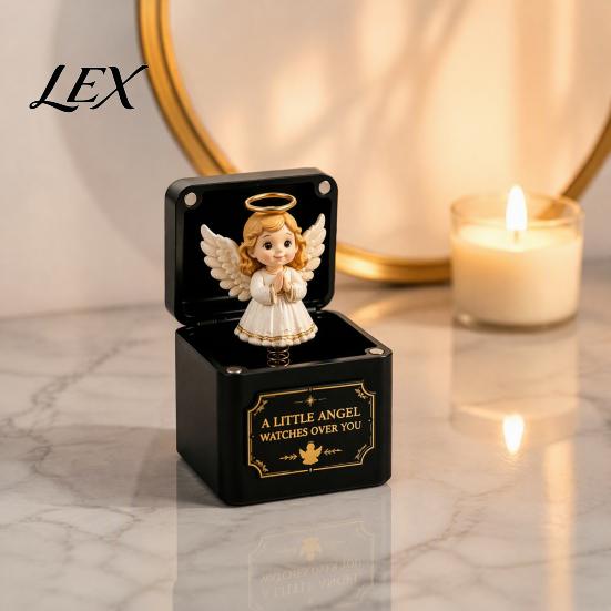 Festive Holiday Decorations Christmas Magic Gift Box, Spring-Loaded Pop-Up 3D Santa Small Presents Claus Snowman Angel Elk Trick Box for Xmas Parties,