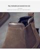 Men's 2024 Autumn/Winter High-Top Suede Leather Martin Boots: Thick-Soled, Retro Slip-On Motorcycle Style with Extra Warmth
