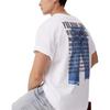 Levis Comfortable Loose Letter Print Casual Round Neck Short Sleeve T-Shirt Men Tops White 002XG-0000