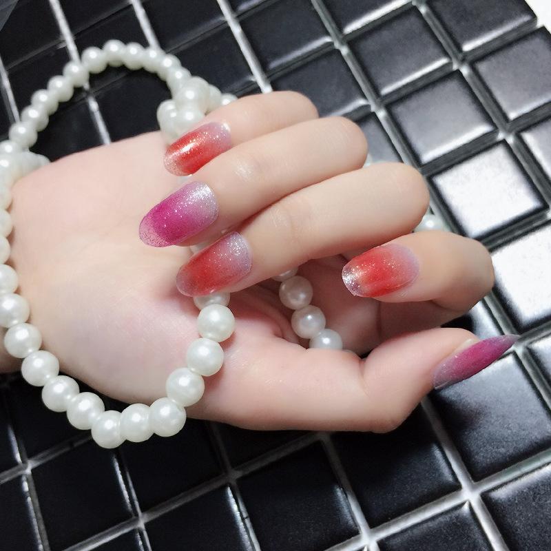 Verlaufs Gänseblümchen Nagelsticker Vollsticker 3D Nagelkunst Sticker Wasserdichter Nagelsticker Vollsticker