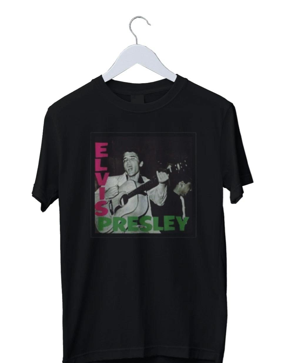 Unisex Adult Retro Graphic Elvis Presley Retro Album Cover Graphic ... S