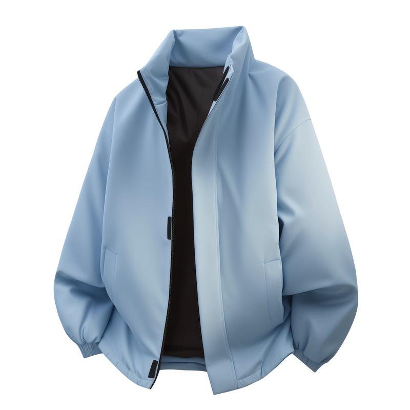 2025 Men s Warm Thickened Cotton Jacket - Loose Stand-Up Collar Casual Coat L