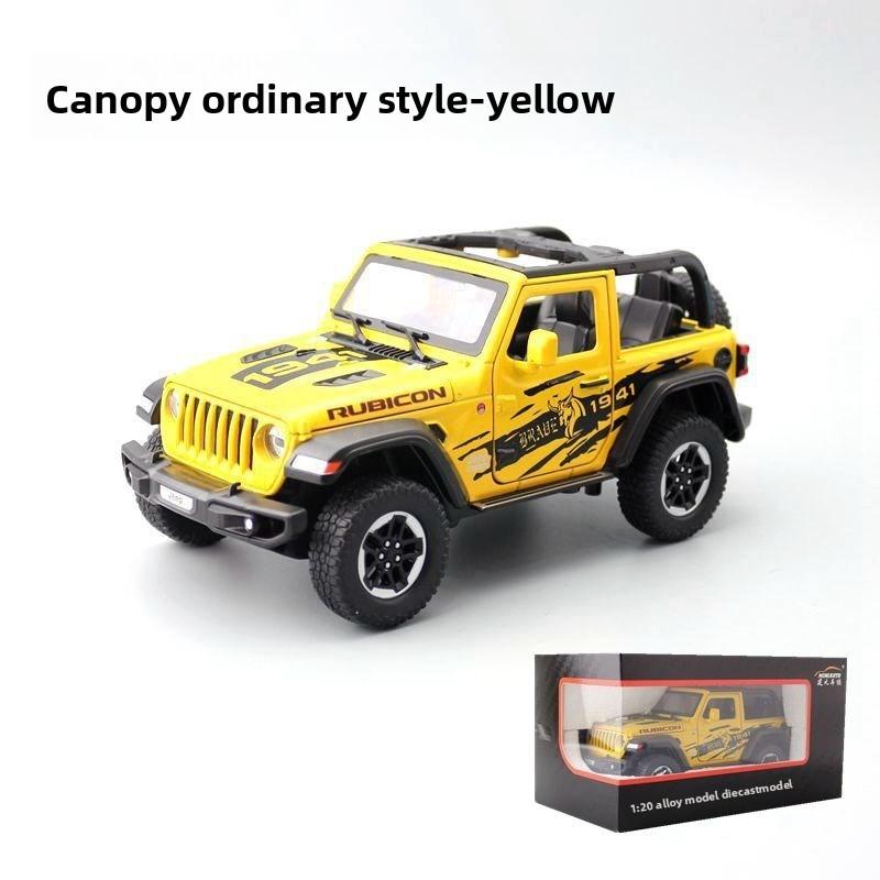 Simulation Wrangler Robin Hood Rubicon Convertible Off Road Car Toy Model