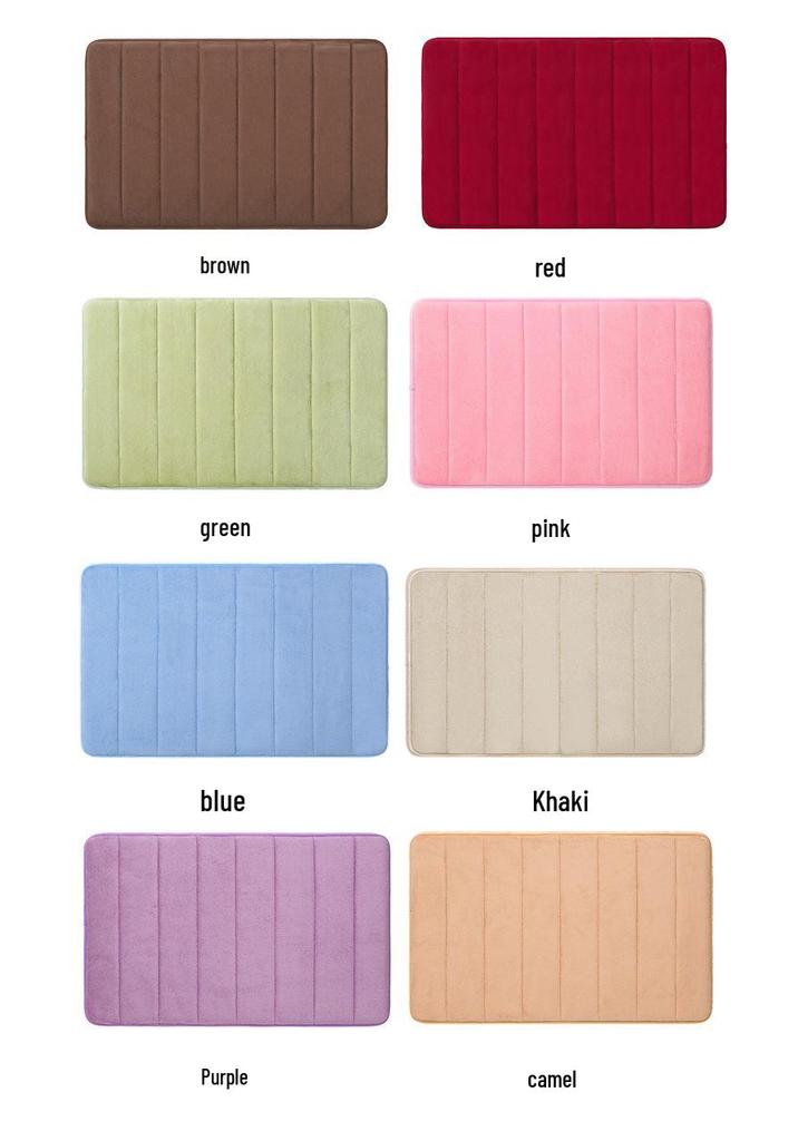 Thick Memory Foam Absorbent Non-Slip Doormat for Kitchen & Bathroom