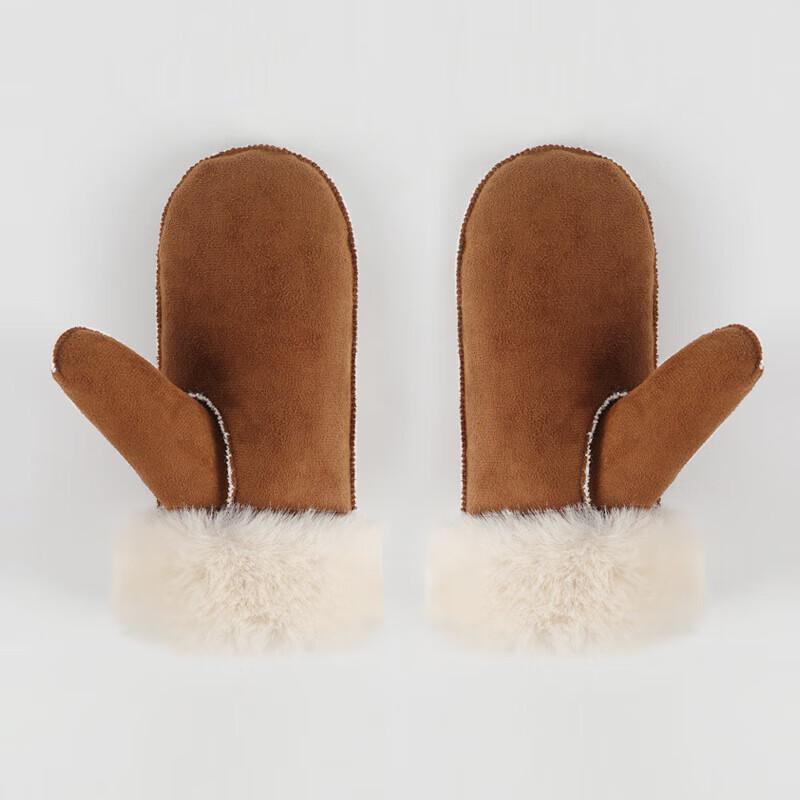 

Зимний набор: замшевая шапка с ушками и перчатки Xihong