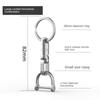 Titaniumlegering Auto Anti-Verloren Sleutelhanger Universele Verbinding Sleutelhanger Ring Ketting Draagbare Drukknoop Man Taille Gemonteerd EDC Accessoires