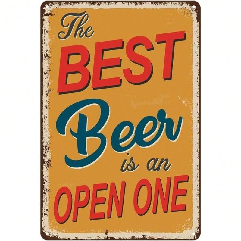 Vintage Metalen Blik Wandposter Bord 20x30cm