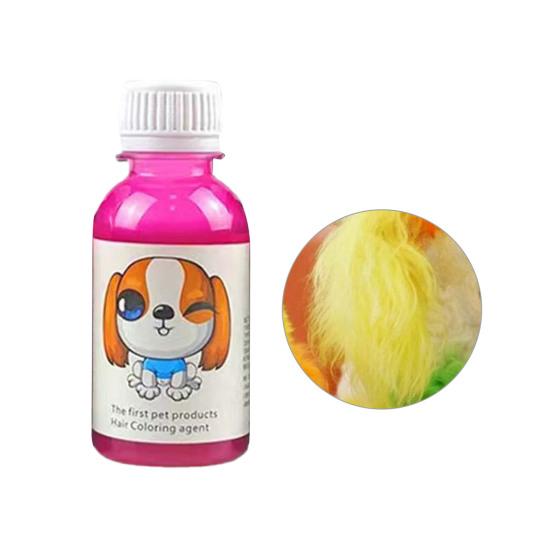

1 набор 100 мл полезных быстрых красителей для шерсти домашних животных, декоративных красителей для кошек и собак жёлтый