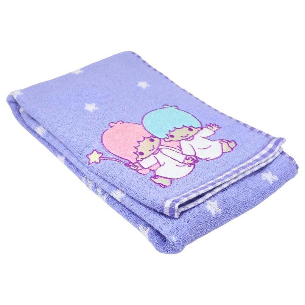 Marushin Face Sanrio Little Twin Cute Organic Antibacterial and 3725020200 Towel, Stars, KikiLala, Cotton, Deodorizing,