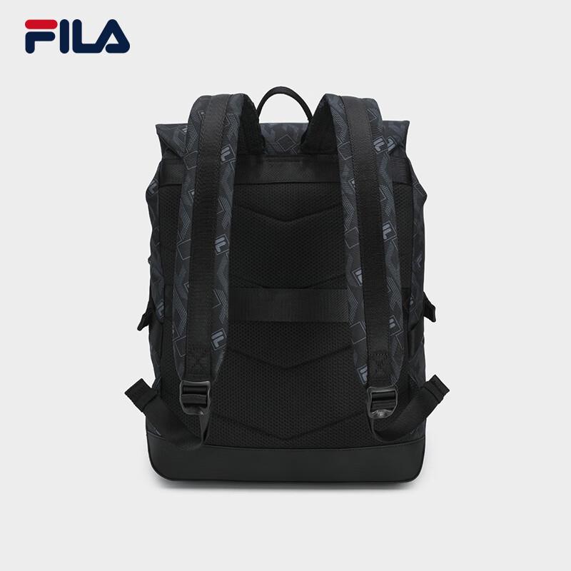 FILA Men's Black Warrior Casual Flip-Top Backpack