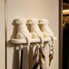 Storage Rack Wall Mounted 3 Hook Hanger Cute Animal Shape No-Punch Key Holder Nordic Style Organizer for Home