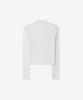 Basica Half-Neck See-Through T-Shirt (White)