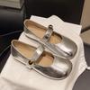 Flat single shoes women's 2025 new spring and summer Mary Jane shoes French gentle wind evening shoes small leather shoes Doudou shoes
